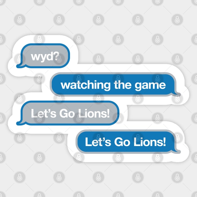 Lions WYD Text Sticker by Rad Love